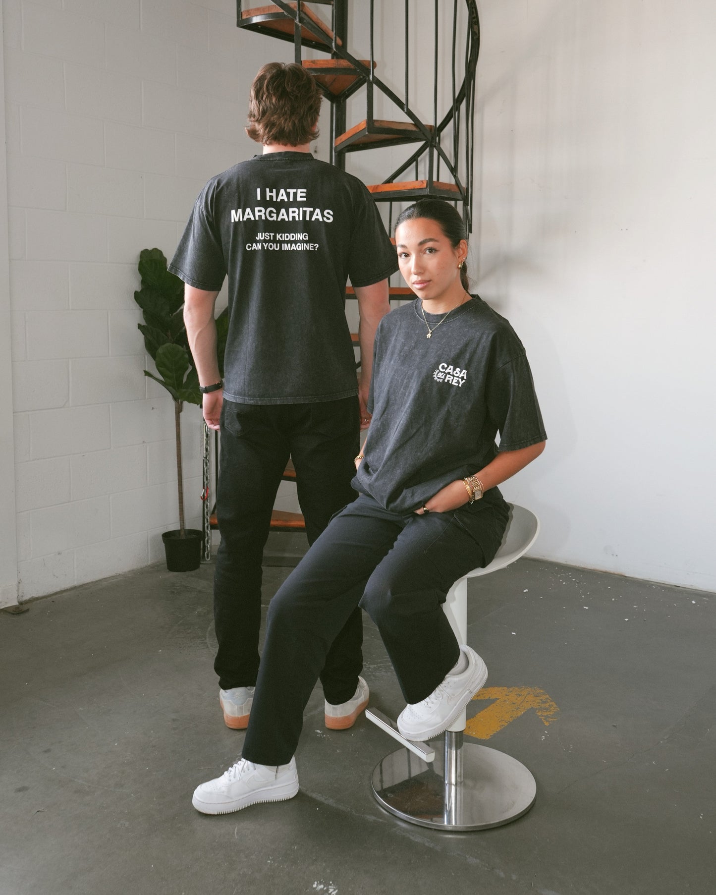 "I Hate Margaritas" Acid Wash Tee