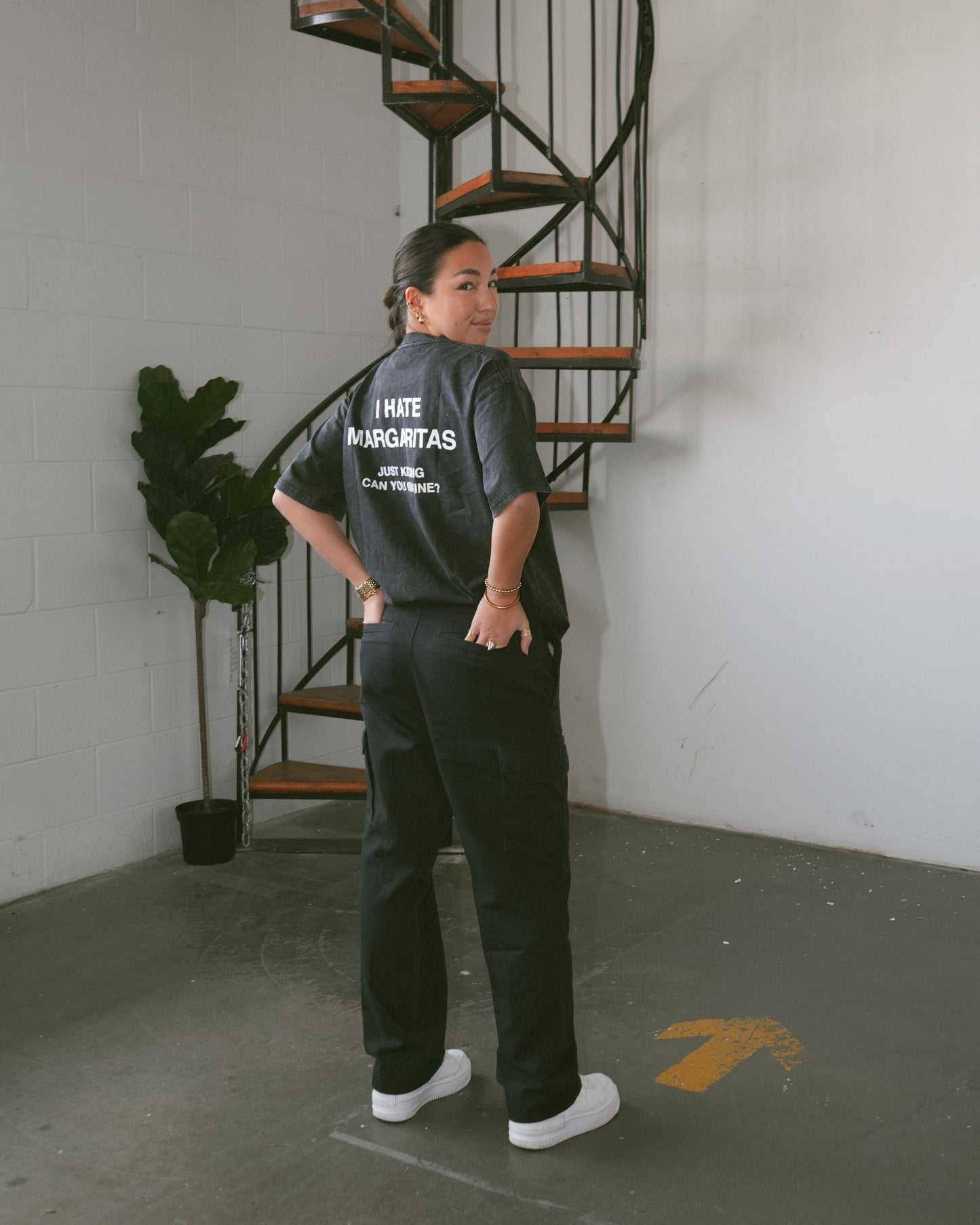 "I Hate Margaritas" Acid Wash Tee