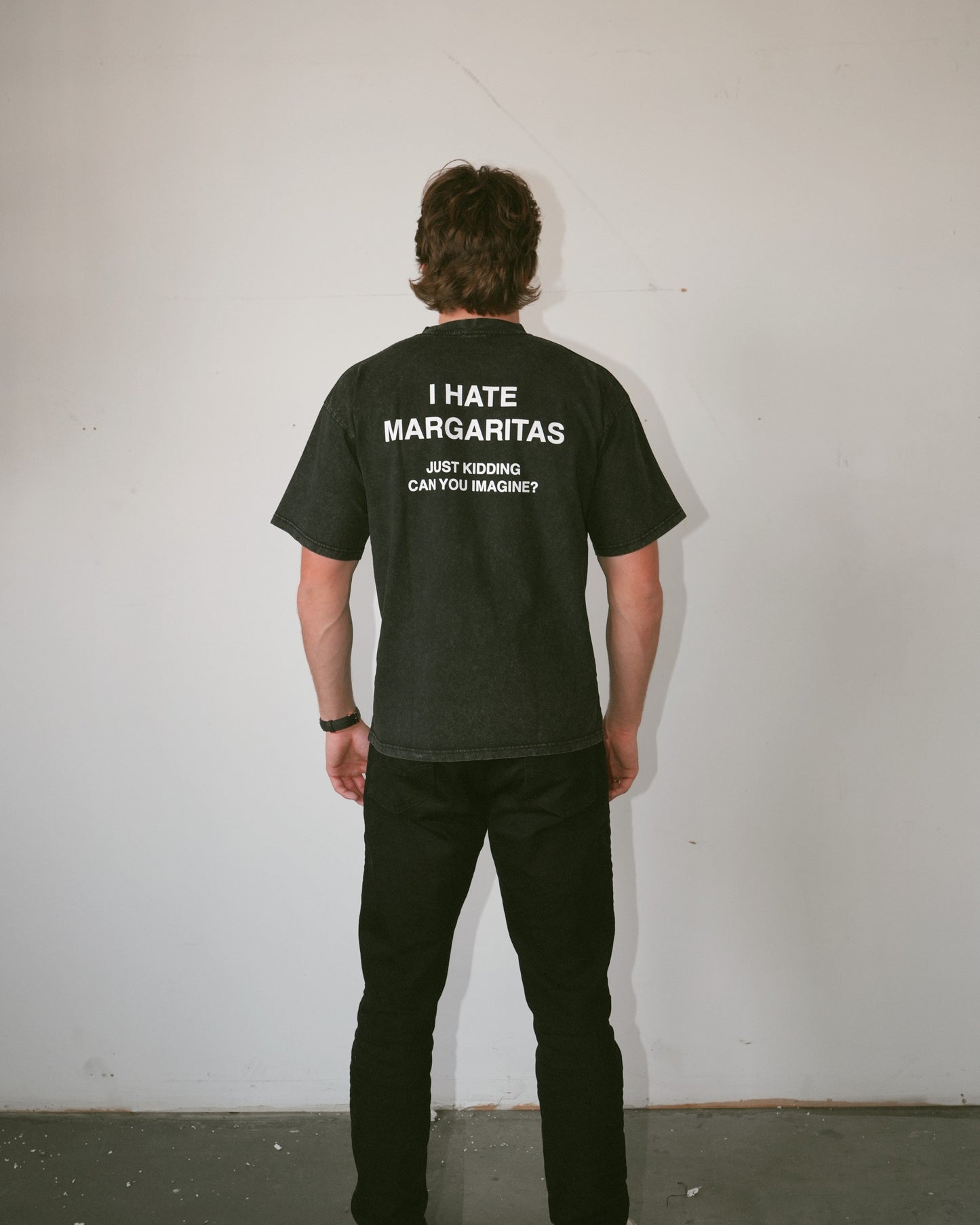 "I Hate Margaritas" Acid Wash Tee